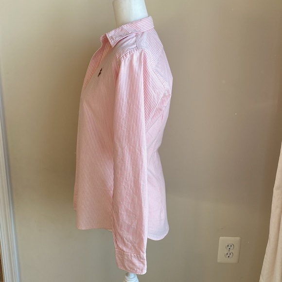 Ralph Lauren Slim Fit Striped Oxford Flesh Pony - Picture 3 of 11